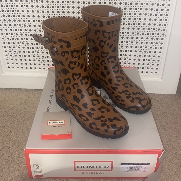 leopard hunter rain boots